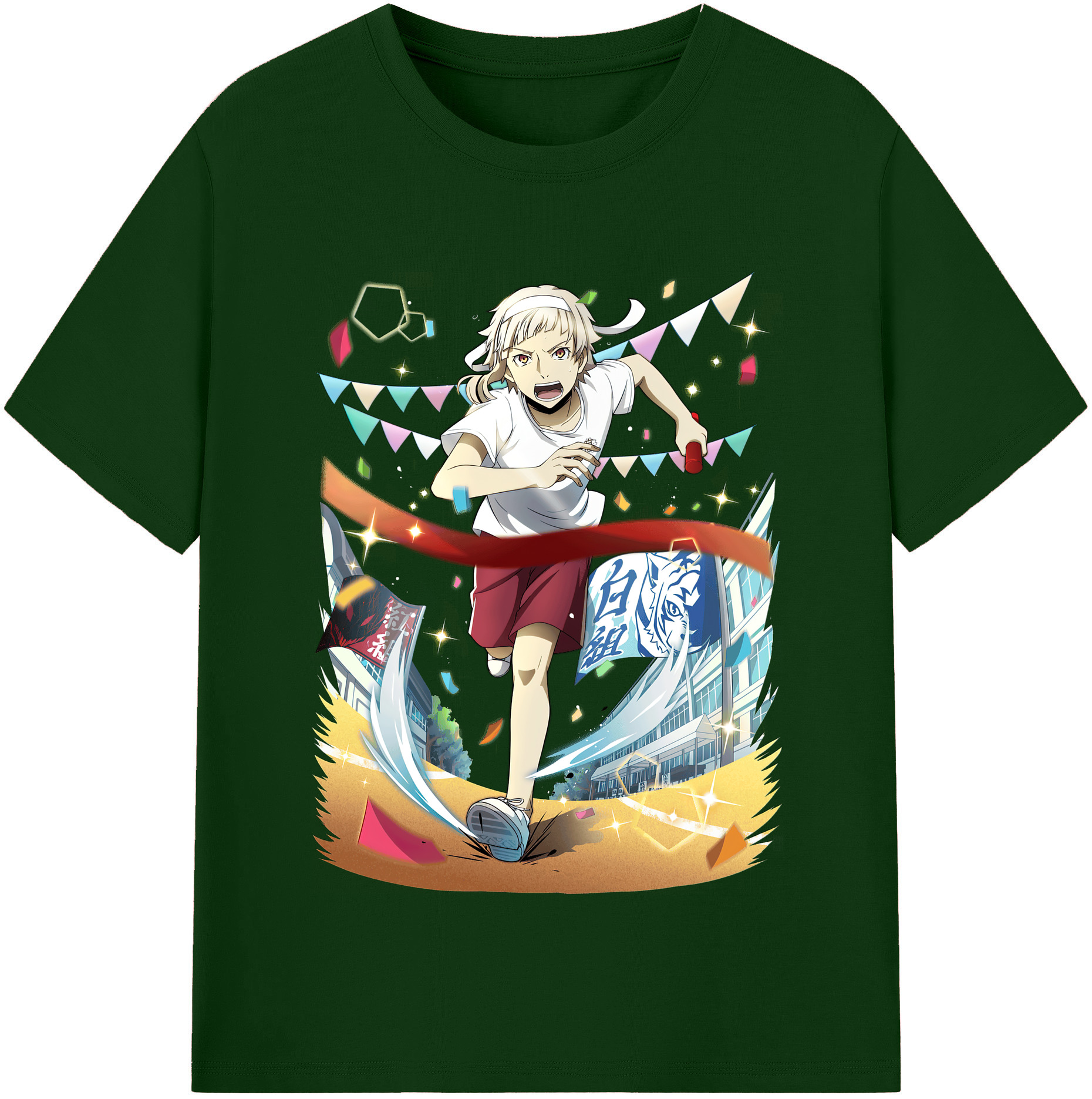 （画像用） 文豪ストレイドッグス Bungo Stray Dogs 綿100％半袖Tシャツ（フロントプリント）